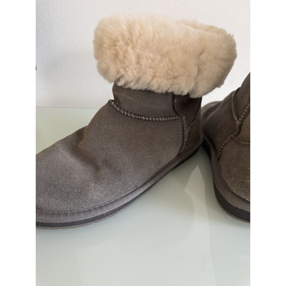 UGG Australia Classic Tall Gray Suede Sheepskin Boots Women’s 7 Men’s 6 EU 38